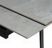 Table rectangulaire extensible plateau porcelaine et pieds métal noir Konty - Photo n°3