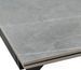 Table rectangulaire extensible plateau porcelaine et pieds métal noir Konty - Photo n°4