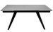 Table rectangulaire extensible plateau porcelaine et pieds métal noir Konty - Photo n°6