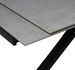 Table rectangulaire extensible porcelaine et métal noir Slika - Photo n°3