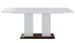Table rectangulaire bois laqué blanc et noir Koyd 180 cm - Photo n°1