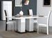 Table rectangulaire bois laqué blanc et noir Koyd 180 cm - Photo n°4