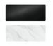 Table rectangulaire plateau en céramique grés marbré et pieds acier noir Trypa 220 cm - Photo n°8