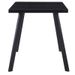 Table rectangulaire verre trempé noir et pieds métal Ragya 140 cm - Photo n°3