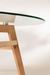 Table ronde 100 cm scandinave verre trempé et pieds bois naturel Bristol - Photo n°4