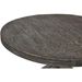 Table ronde 120 cm bois massif gris et pieds métal mat gris Vintal - Photo n°4