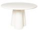 Table ronde 120 cm en bois de Manguier blanc – Charme moderne Jakin - Photo n°1