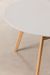 Table ronde 120 cm scandinave blanche et pieds bois clair Bristol - Photo n°2