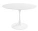 Table ronde 90 cm laquée blanc Pétale - Photo n°1