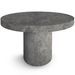 Table ronde à rallonges gris béton Kiassy 110 à 260 cm - Photo n°1