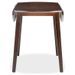 Table ronde bois et pieds hévéa massif foncé Verco D 90 cm - Photo n°4