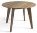 Table ronde contemporaine bois plaqué Noyer Roka 120 - Photo n°1