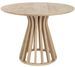 Table ronde en bois de manguier massif ELI Ø110 - Design naturel et lumineux - Photo n°1