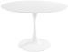 Table ronde en bois et métal brillant TULIPA - Photo n°1