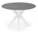 Table ronde en porcelaine et métal FOLA – Design minimaliste - Photo n°1