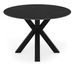 Table ronde en porcelaine et métal FOLA – Design minimaliste - Photo n°1