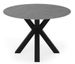 Table ronde en porcelaine et métal FOLA – Design minimaliste - Photo n°1
