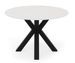 Table ronde en porcelaine et métal FOLA – Design minimaliste - Photo n°1