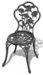 Table ronde et 2 chaises de jardin métal coulé vert Bridge - Photo n°6