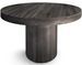 Table ronde à rallonges bois gris foncé Kiassy 110 à 260 cm - Photo n°1
