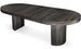 Table ronde à rallonges bois gris foncé Kiassy 110 à 260 cm - Photo n°3