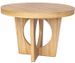 Table ronde extensible en bois clair 110 à 260 cm jusqu'a 14 places Torin - Photo n°1