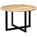 Table ronde industrielle bois de manguier et fer noir Tuly 120 - Photo n°6