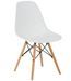 Table ronde scandinave 120 cm et 4 chaises blanc et bois naturel Verda - Photo n°3