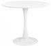 Table ronde Tulipa en bois et métal brillant - 6 tailles de Ø60 à Ø120 cm - Photo n°1