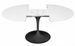 Table tulipe ovale extensible plateau stratifié - Collection haut de gamme - Photo n°3