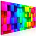 Tableau Colourful Cubes (5 Parts) Narrow - Photo n°2