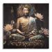 Tableau mural fait main bouddha -a- cm 100x3x100 - Photo n°1