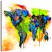Tableau Painted continents - Photo n°1