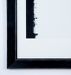 Tableau rectangulaire verre et bois noir motif lignes Soya - Photo n°2