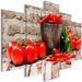 Tableau Red Vegetables (5 Parts) Brick Wide - Photo n°1