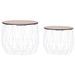 Tables basses 2 pcs Blanc - Photo n°1