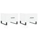 Tables basses 2 pcs blanc 50x50x40 cm bois d'ingénierie - Photo n°1