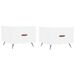 Tables basses 2 pcs blanc 50x50x40 cm bois d'ingénierie - Photo n°1