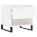 Tables basses 2 pcs blanc brillant 50x46x50cm bois d'ingénierie - Photo n°7