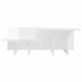 Tables basses 2 pcs blanc brillant bois d'ingénierie - Photo n°5