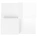 Tables basses 2 pcs blanc brillant bois d'ingénierie - Photo n°6