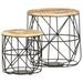 Tables basses 2 pcs Bois solide de manguier - Photo n°8