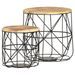 Tables basses 2 pcs Bois solide de manguier - Photo n°10