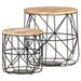 Tables basses 2 pcs Bois solide de manguier - Photo n°11