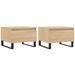 Tables basses 2 pcs chêne sonoma 50x46x35 cm bois d'ingénierie - Photo n°1