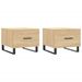 Tables basses 2 pcs chêne sonoma 50x50x40 cm bois d'ingénierie - Photo n°1