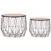 Tables basses 2 pcs Cuivre - Photo n°1