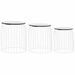 Tables basses 3 pcs Blanc - Photo n°1