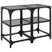 Tables basses avec dessus en verre noir 2 pcs 30x30x45 cm acier - Photo n°2