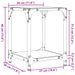 Tables basses avec dessus en verre transparent 2 pcs acier - Photo n°9